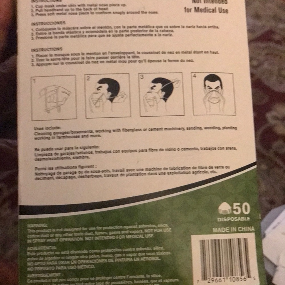 Impact Disposable Dust Mask - Picture 2 of 4